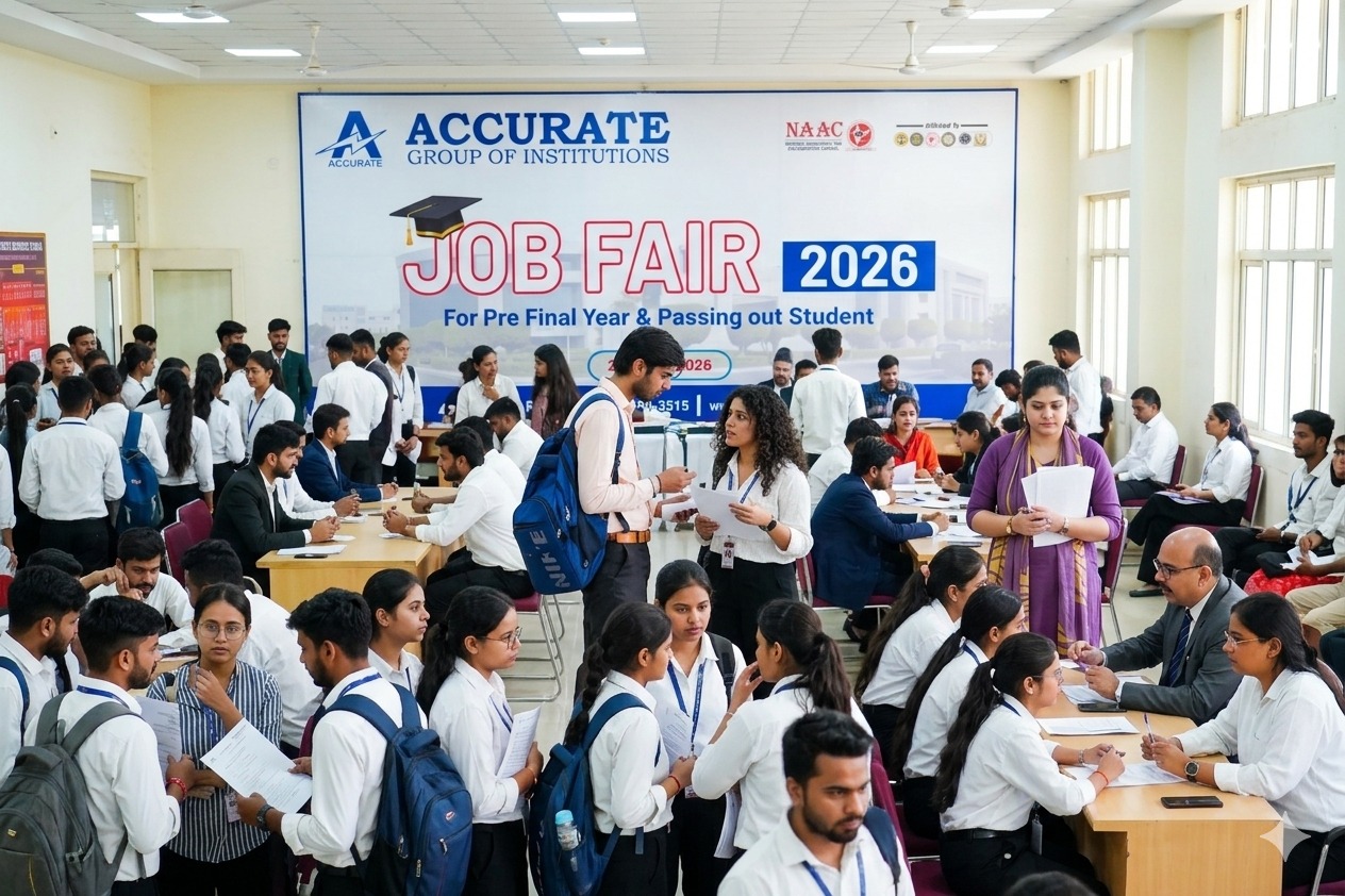 Accurate Group of Institutions Hosts Successful Job Fair, Reinforcing Its Focus on Student Careers, Strengthening Its Commitment to Career Excellence